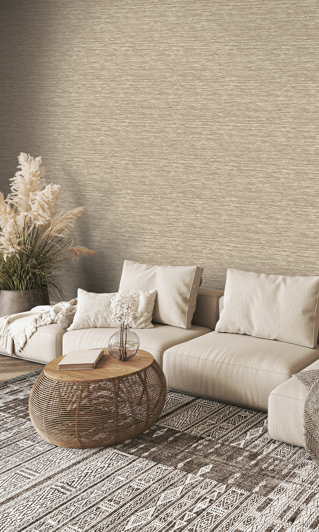 Beige Horizontal Water Ripple Print Wallpaper R9531 – Walls Republic US