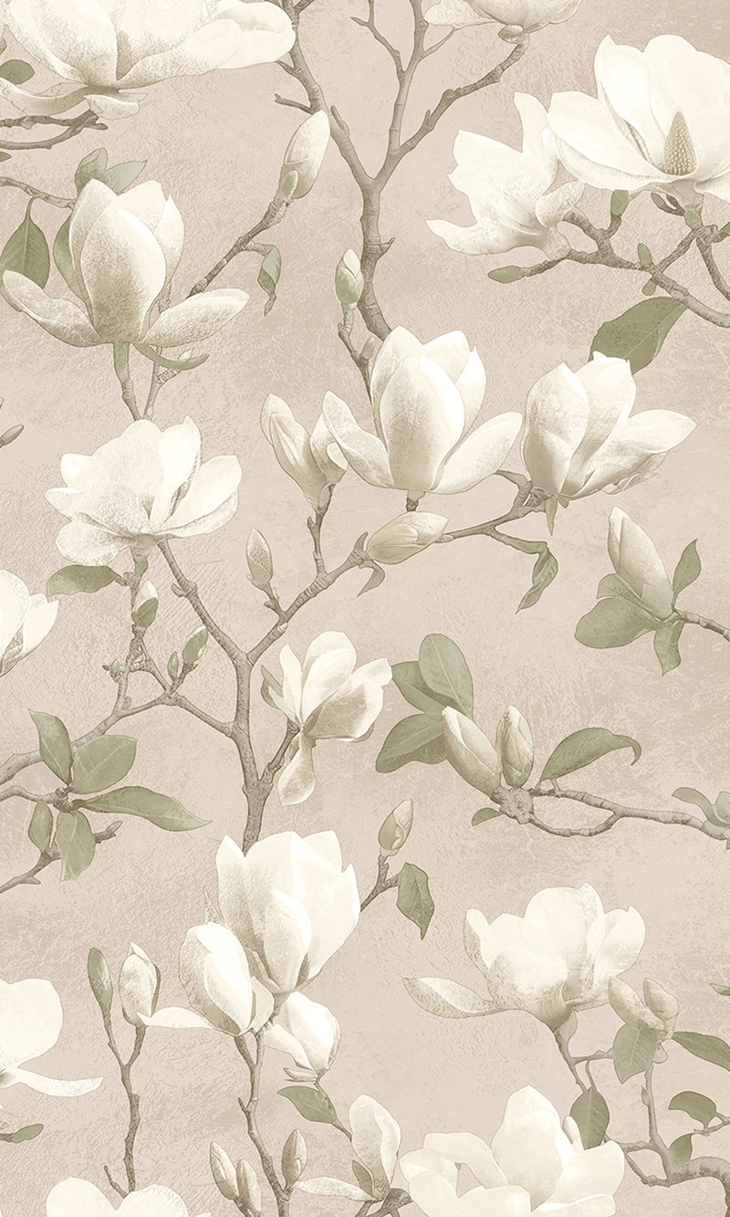 pink wallpaper,floral wallpaper, magnolia print wallpaper, magnolia flowers wallpaper, magnolia trails wallpaper, Timeless elegance, Eleganza Wallpaper Collection, Eleganza Collection, Can be used for commercial spaces, Paper Substrate, New Arrivals, Paste the Paper, Scrubbable, Good Lightfastness, Peelable, Interior designers’ choice, Bedroom Wallpaper, Living Room Wallpaper, Hallway Wallpaper, Dining Room Wallpaper, Children's Room Wallpaper, Study Room Wallpaper, Home Office Wallpaper, Powder Room Wall