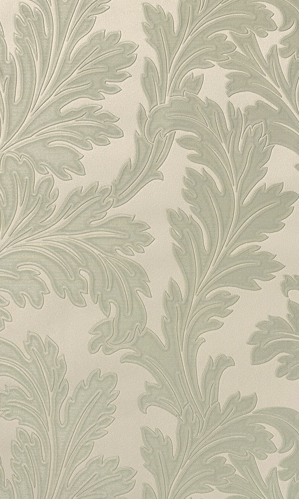 sage & cream wallpaper, embossed wallpaper, leaf print wallpaper, acanthus leaf wallpaper, embossed leaves wallpaper, embossed acanthus leaf wallpaper, Timeless elegance, Eleganza Wallpaper Collection, Eleganza Collection, Can be used for commercial spaces, Paper Substrate, New Arrivals, Paste the Paper, Scrubbable, Good Lightfastness, Peelable, Interior designers‚Äô choice, Bedroom Wallpaper, Living Room Wallpaper, Hallway Wallpaper, Dining Room Wallpaper, Children's Room Wallpaper, Study Room Wallpaper