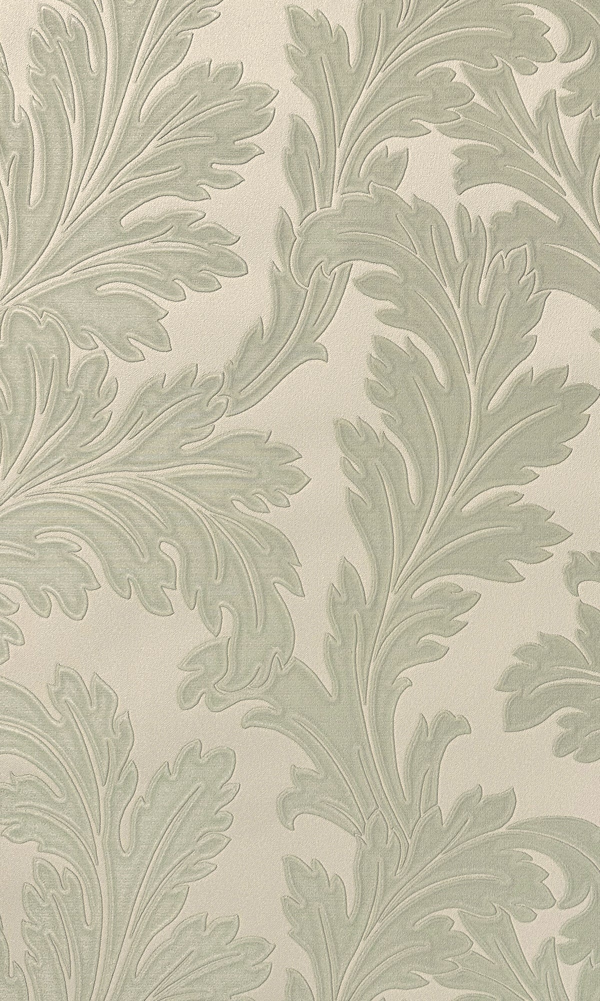 sage & cream wallpaper, embossed wallpaper, leaf print wallpaper, acanthus leaf wallpaper, embossed leaves wallpaper, embossed acanthus leaf wallpaper, Timeless elegance, Eleganza Wallpaper Collection, Eleganza Collection, Can be used for commercial spaces, Paper Substrate, New Arrivals, Paste the Paper, Scrubbable, Good Lightfastness, Peelable, Interior designers’ choice, Bedroom Wallpaper, Living Room Wallpaper, Hallway Wallpaper, Dining Room Wallpaper, Children's Room Wallpaper, Study Room Wallpaper