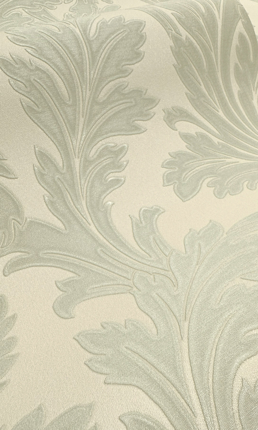 sage & cream wallpaper, embossed wallpaper, leaf print wallpaper, acanthus leaf wallpaper, embossed leaves wallpaper, embossed acanthus leaf wallpaper, Timeless elegance, Eleganza Wallpaper Collection, Eleganza Collection, Can be used for commercial spaces, Paper Substrate, New Arrivals, Paste the Paper, Scrubbable, Good Lightfastness, Peelable, Interior designers‚Äô choice, Bedroom Wallpaper, Living Room Wallpaper, Hallway Wallpaper, Dining Room Wallpaper, Children's Room Wallpaper, Study Room Wallpaper
