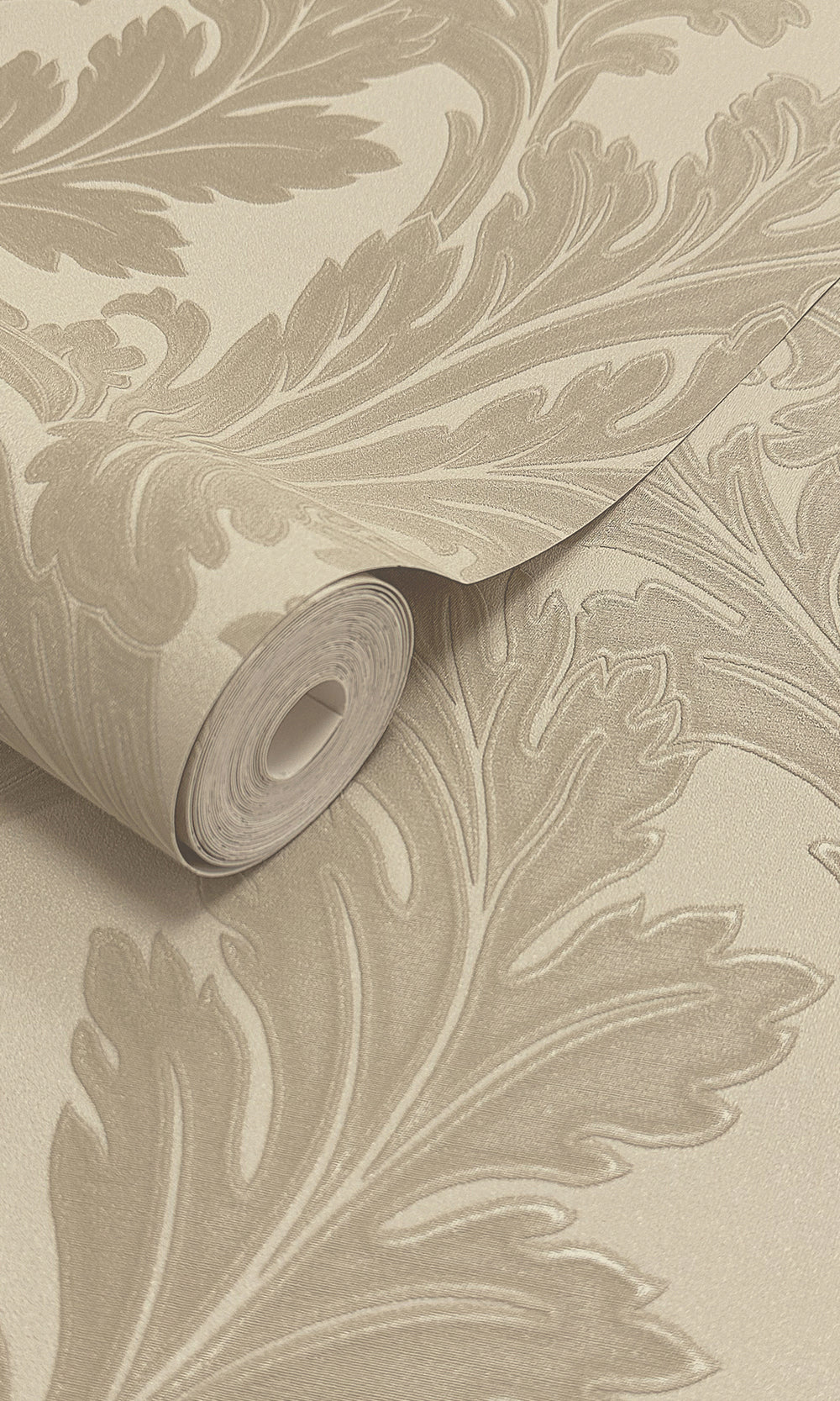 taupe wallpaper, embossed wallpaper, leaf print wallpaper, acanthus leaf wallpaper, embossed leaves wallpaper, embossed acanthus leaf wallpaper, Timeless elegance, Eleganza Wallpaper Collection, Eleganza Collection, Can be used for commercial spaces, Paper Substrate, New Arrivals, Paste the Paper, Scrubbable, Good Lightfastness, Peelable, Interior designers‚Äö√Ñ√¥ choice, Bedroom Wallpaper, Living Room Wallpaper, Hallway Wallpaper, Dining Room Wallpaper, Children's Room Wallpaper, Study Room Wallpaper