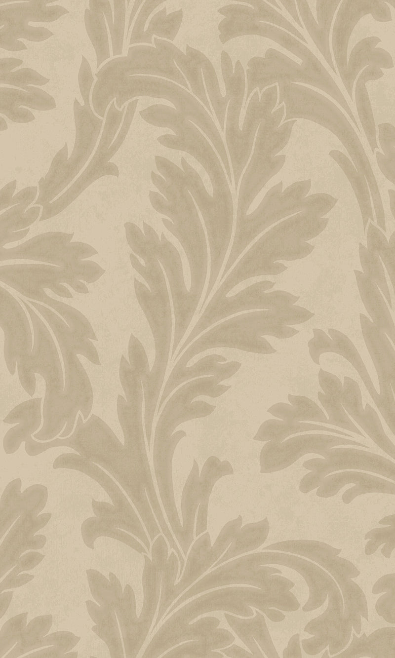 taupe wallpaper, embossed wallpaper, leaf print wallpaper, acanthus leaf wallpaper, embossed leaves wallpaper, embossed acanthus leaf wallpaper, Timeless elegance, Eleganza Wallpaper Collection, Eleganza Collection, Can be used for commercial spaces, Paper Substrate, New Arrivals, Paste the Paper, Scrubbable, Good Lightfastness, Peelable, Interior designers’ choice, Bedroom Wallpaper, Living Room Wallpaper, Hallway Wallpaper, Dining Room Wallpaper, Children's Room Wallpaper, Study Room Wallpaper