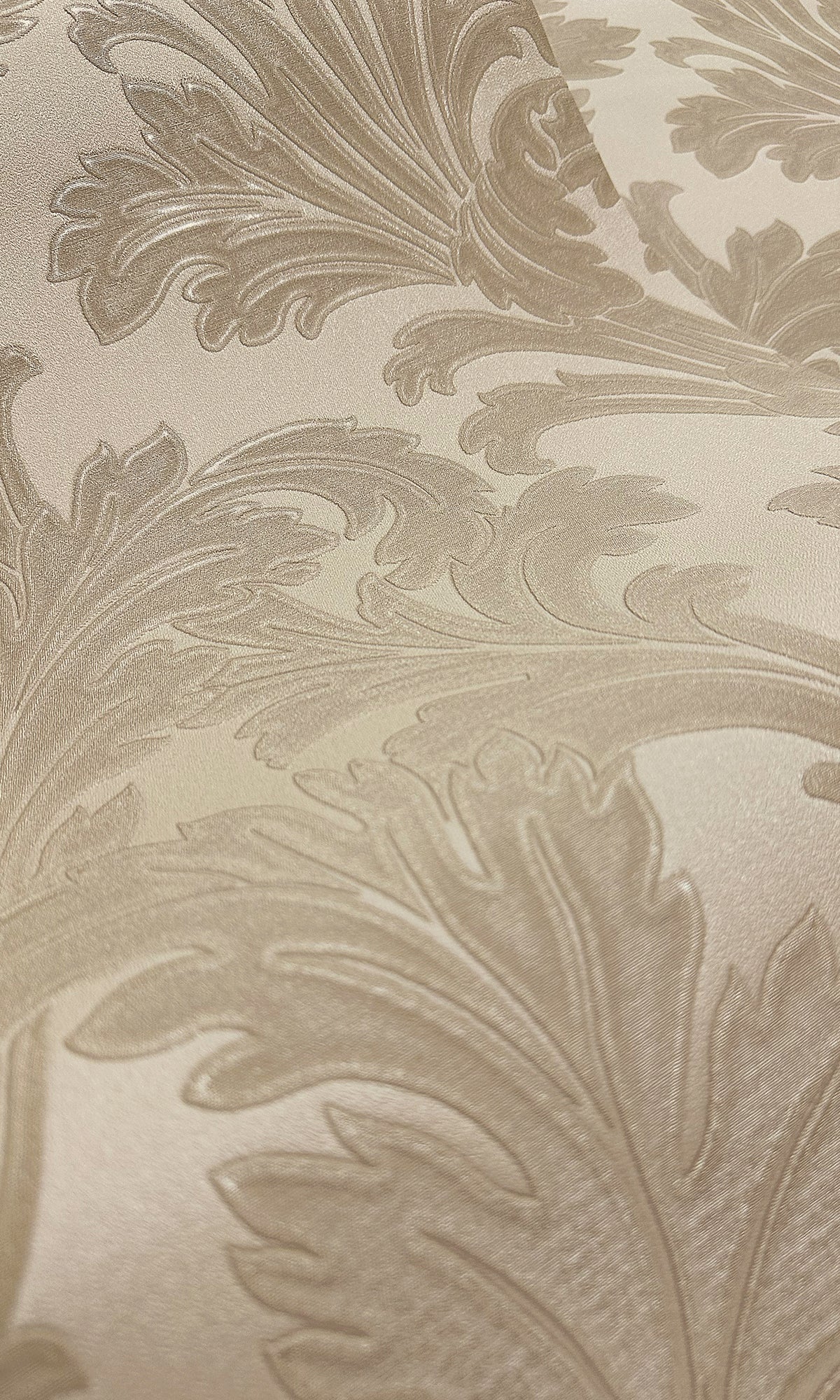 taupe wallpaper, embossed wallpaper, leaf print wallpaper, acanthus leaf wallpaper, embossed leaves wallpaper, embossed acanthus leaf wallpaper, Timeless elegance, Eleganza Wallpaper Collection, Eleganza Collection, Can be used for commercial spaces, Paper Substrate, New Arrivals, Paste the Paper, Scrubbable, Good Lightfastness, Peelable, Interior designers’ choice, Bedroom Wallpaper, Living Room Wallpaper, Hallway Wallpaper, Dining Room Wallpaper, Children's Room Wallpaper, Study Room Wallpaper