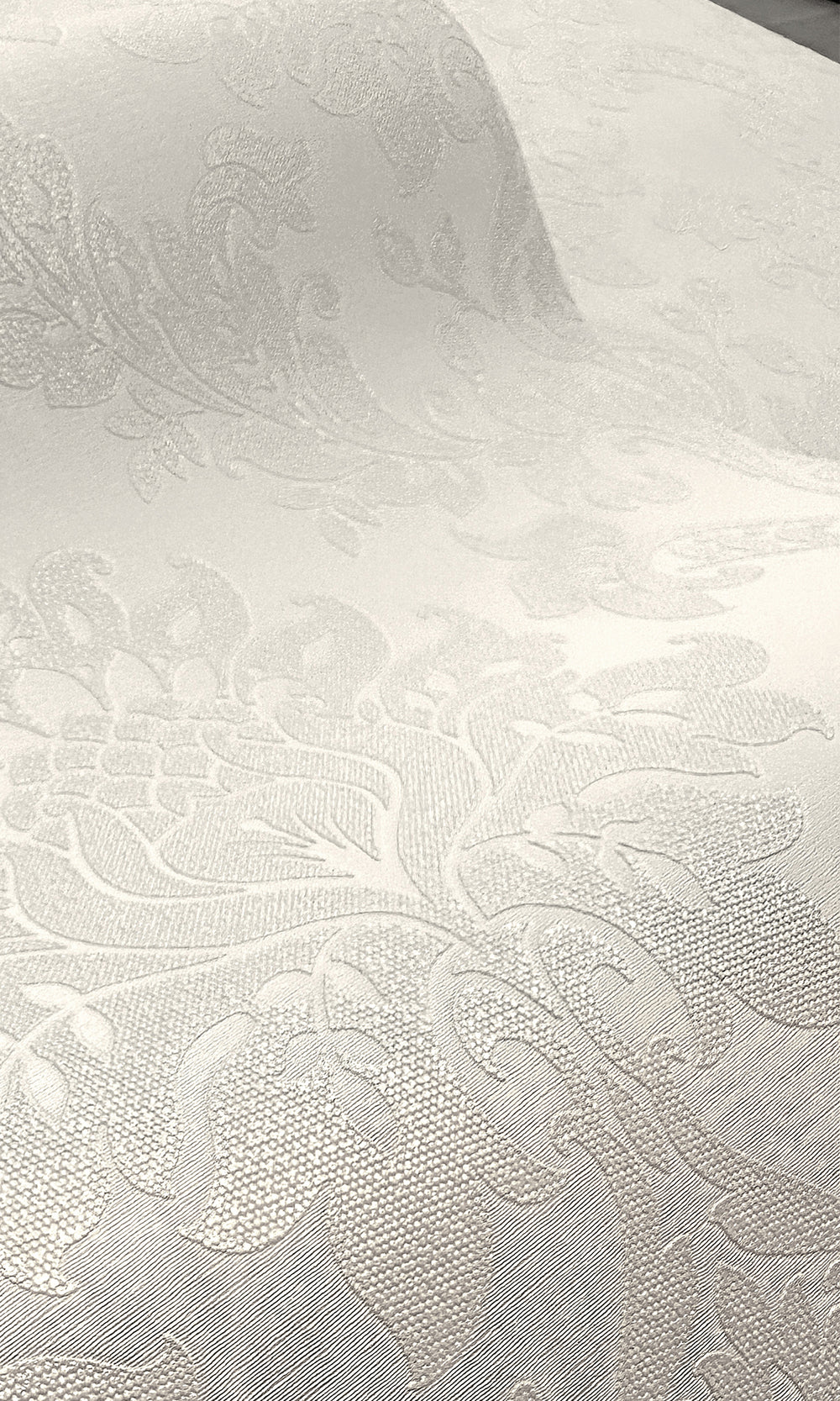dove color wallpaper, beaded wallpaper, damask wallpaper, classic damask wallpaper, beaded classic damask wallpaper, Timeless elegance, Eleganza Wallpaper Collection, Eleganza Collection, Can be used for commercial spaces, Paper Substrate, New Arrivals, Paste the Paper, Scrubbable, Good Lightfastness, Peelable, Interior designers‚Äô choice, Bedroom Wallpaper, Living Room Wallpaper, Hallway Wallpaper, Dining Room Wallpaper, Children's Room Wallpaper, Study Room Wallpaper, Home Office Wallpaper, Powder Room