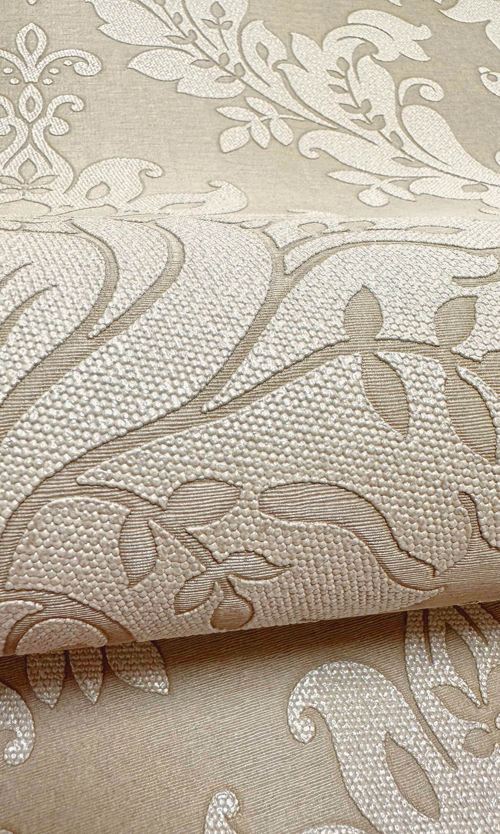 beige wallpaper, beaded wallpaper, damask wallpaper, classic damask wallpaper, beaded classic damask wallpaper, Timeless elegance, Eleganza Wallpaper Collection, Eleganza Collection, Can be used for commercial spaces, Paper Substrate, New Arrivals, Paste the Paper, Scrubbable, Good Lightfastness, Peelable, Interior designers’ choice, Bedroom Wallpaper, Living Room Wallpaper, Hallway Wallpaper, Dining Room Wallpaper, Children's Room Wallpaper, Study Room Wallpaper, Home Office Wallpaper, Powder Room Wallpape