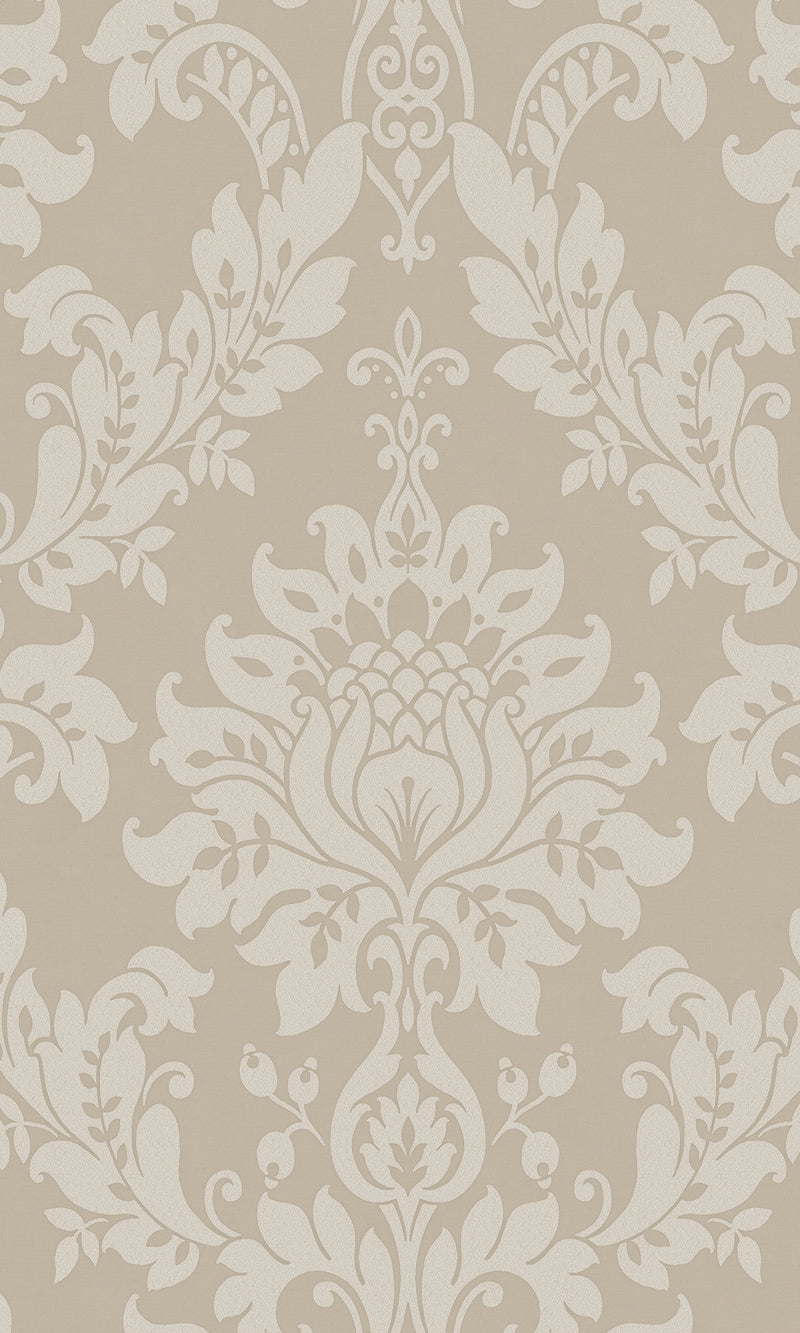 beige wallpaper, beaded wallpaper, damask wallpaper, classic damask wallpaper, beaded classic damask wallpaper, Timeless elegance, Eleganza Wallpaper Collection, Eleganza Collection, Can be used for commercial spaces, Paper Substrate, New Arrivals, Paste the Paper, Scrubbable, Good Lightfastness, Peelable, Interior designers’ choice, Bedroom Wallpaper, Living Room Wallpaper, Hallway Wallpaper, Dining Room Wallpaper, Children's Room Wallpaper, Study Room Wallpaper, Home Office Wallpaper, Powder Room Wallpape