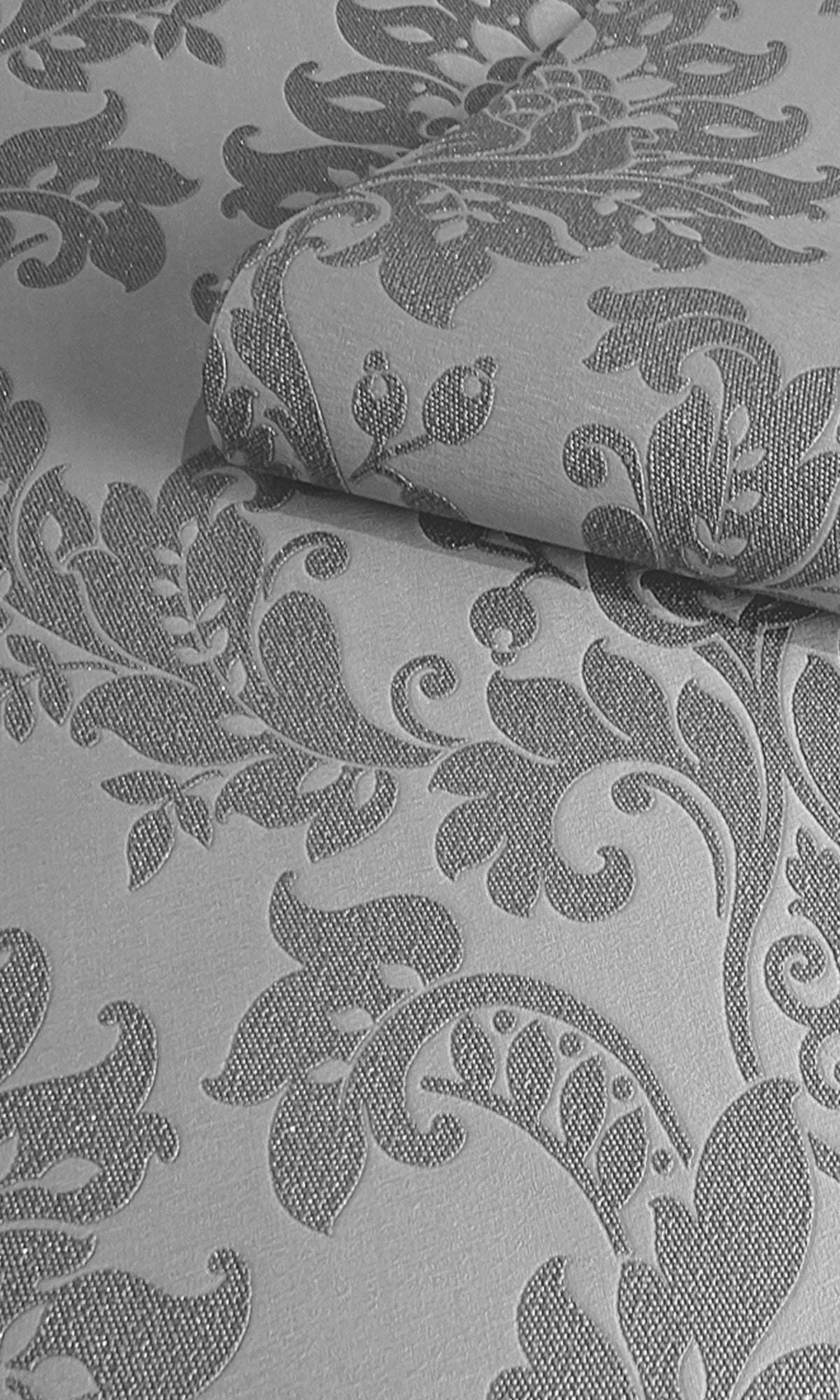 grey wallpaper, beaded wallpaper, damask wallpaper, classic damask wallpaper, beaded classic damask wallpaper, Timeless elegance, Eleganza Wallpaper Collection, Eleganza Collection, Can be used for commercial spaces, Paper Substrate, New Arrivals, Paste the Paper, Scrubbable, Good Lightfastness, Peelable, Interior designers’ choice, Bedroom Wallpaper, Living Room Wallpaper, Hallway Wallpaper, Dining Room Wallpaper, Children's Room Wallpaper, Study Room Wallpaper, Home Office Wallpaper, Powder Room Wallpaper