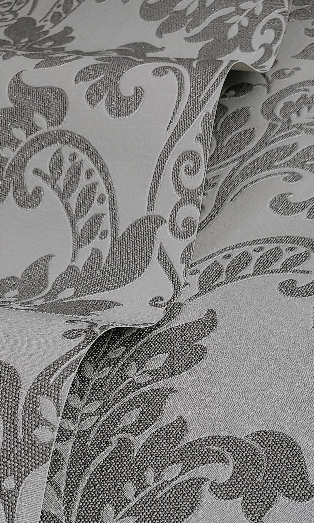 grey wallpaper, beaded wallpaper, damask wallpaper, classic damask wallpaper, beaded classic damask wallpaper, Timeless elegance, Eleganza Wallpaper Collection, Eleganza Collection, Can be used for commercial spaces, Paper Substrate, New Arrivals, Paste the Paper, Scrubbable, Good Lightfastness, Peelable, Interior designers’ choice, Bedroom Wallpaper, Living Room Wallpaper, Hallway Wallpaper, Dining Room Wallpaper, Children's Room Wallpaper, Study Room Wallpaper, Home Office Wallpaper, Powder Room Wallpaper