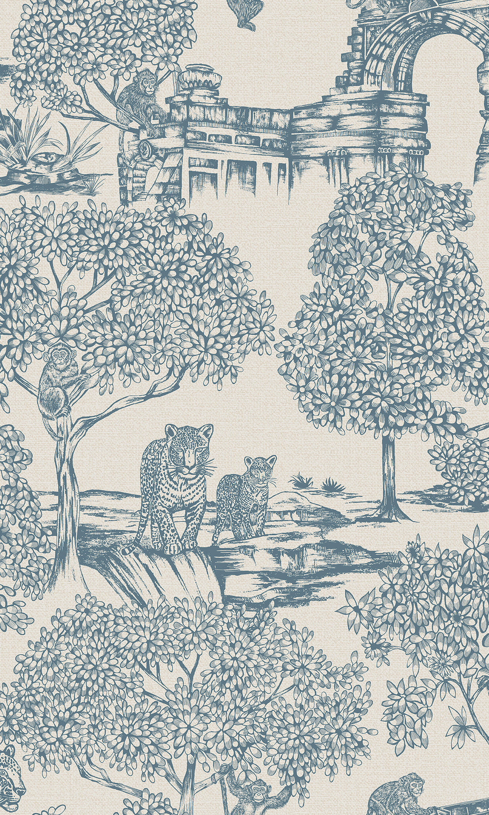 Light Blue Enchanting Wildlife Landscape Wallpaper R9599