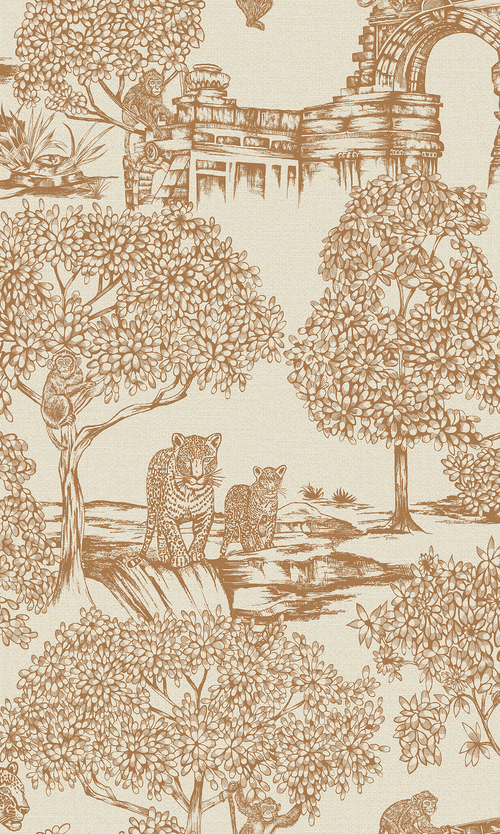 Orange Enchanting Wildlife Landscape Wallpaper R9601