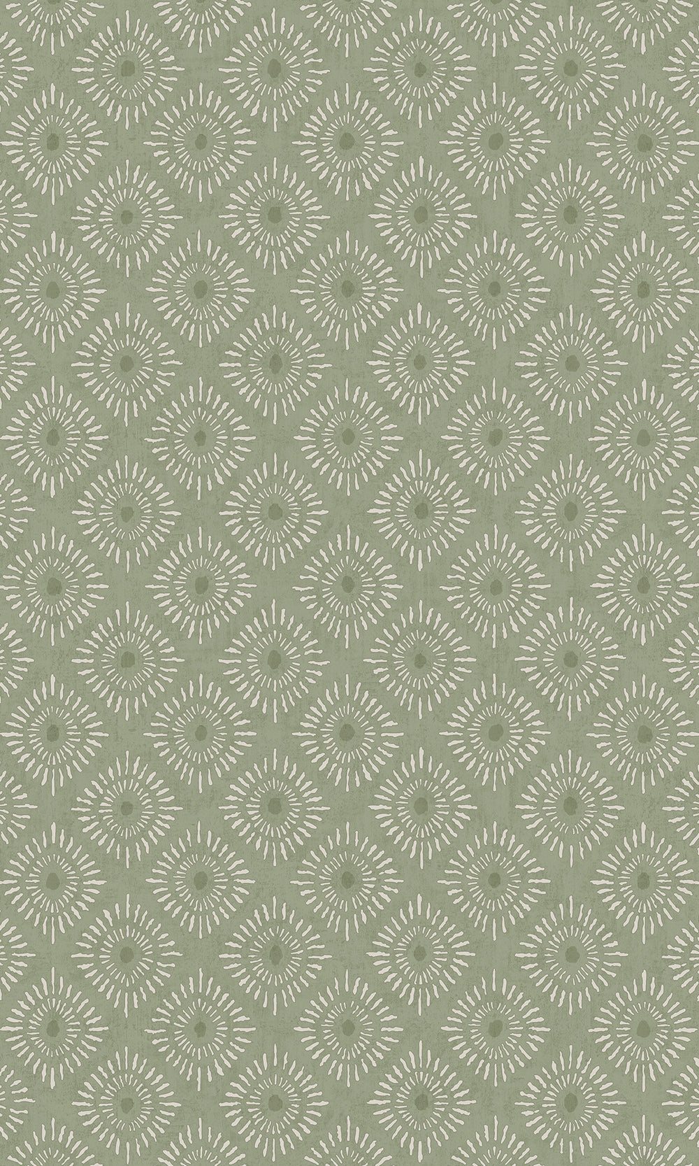 Sage Radial Sun Motif Wallpaper R9623