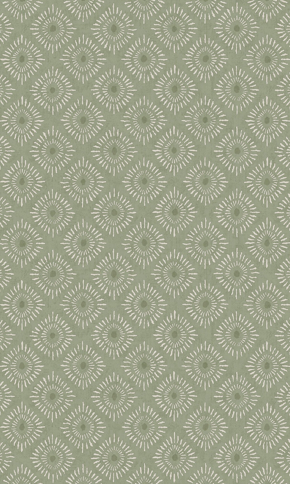 Sage Radial Sun Motif Wallpaper R9623