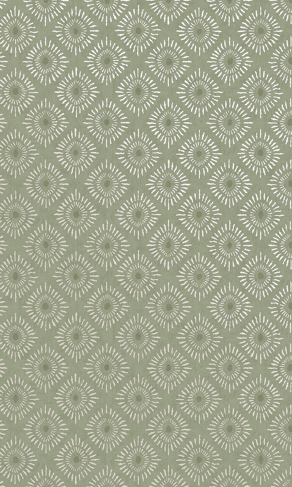 Sage Radial Sun Motif Wallpaper R9623