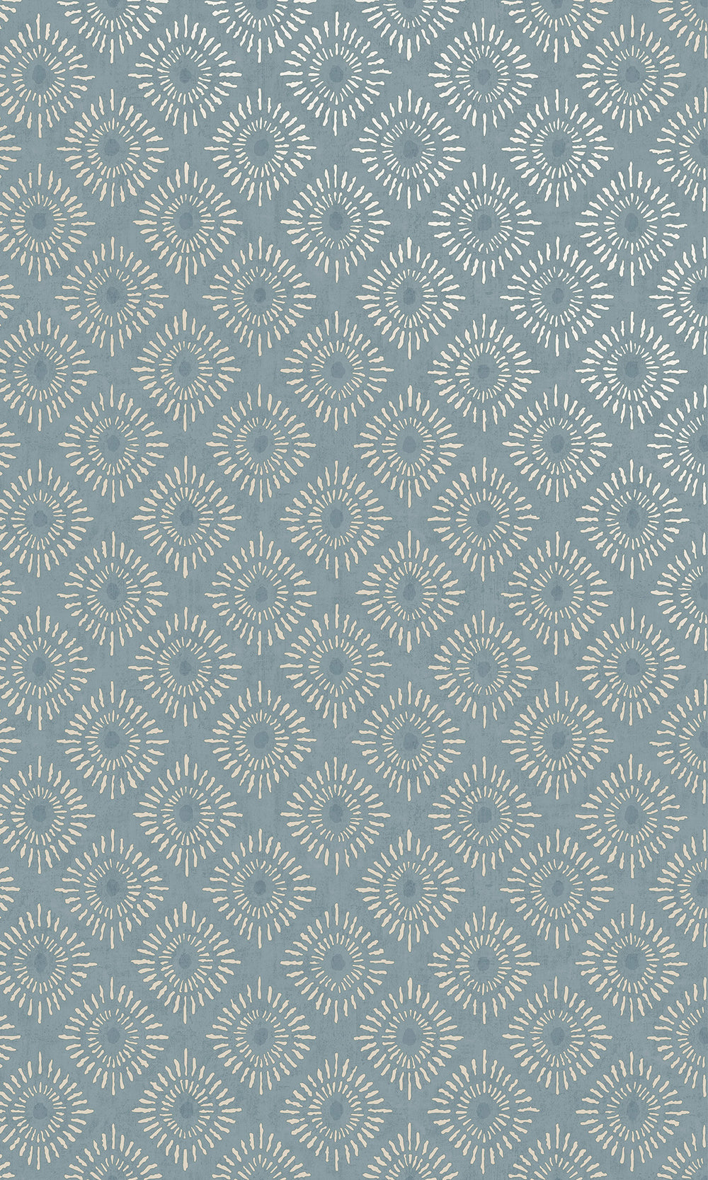 Blue Radial Sun Motif Wallpaper R9624