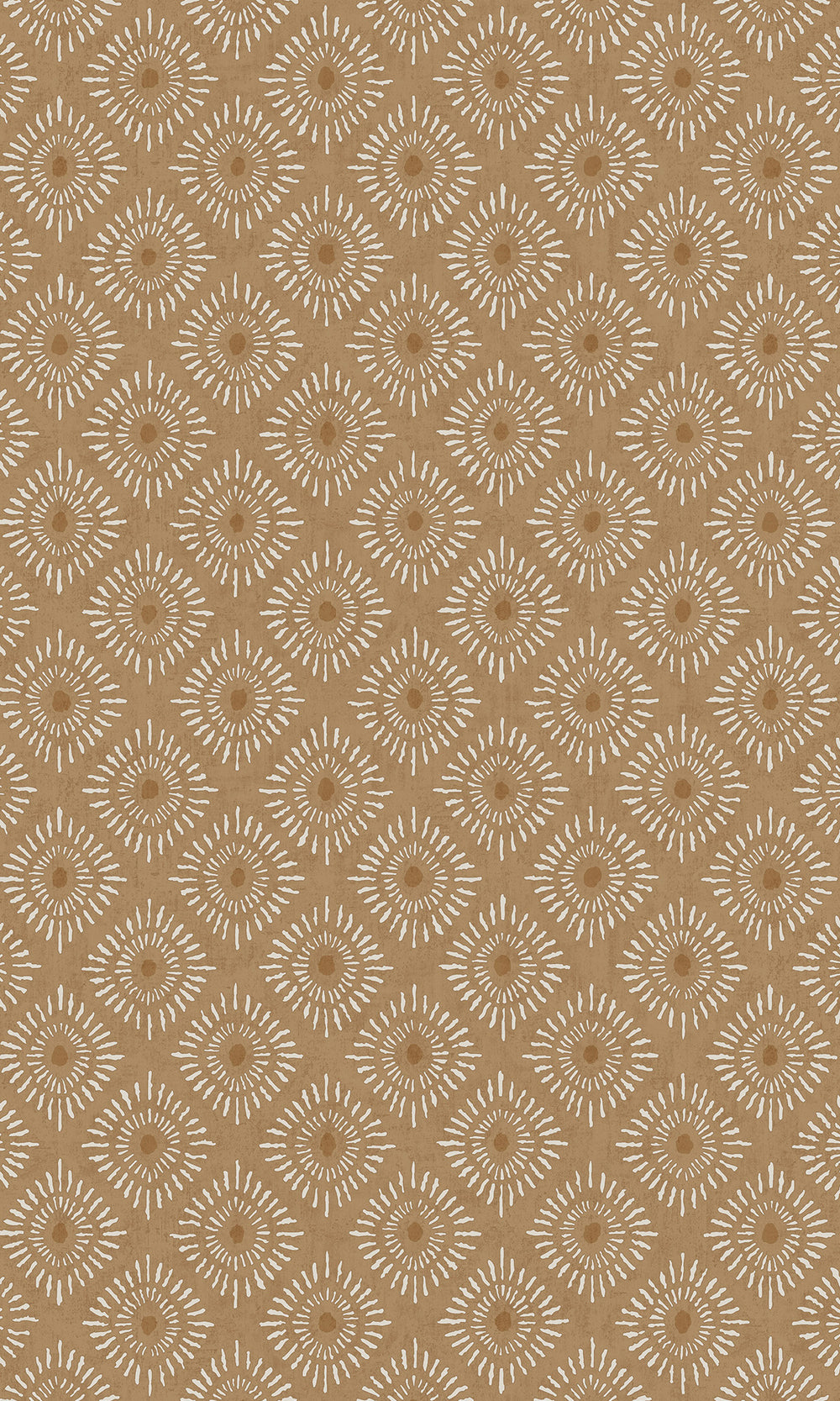 Orange Radial Sun Motif Wallpaper R9626
