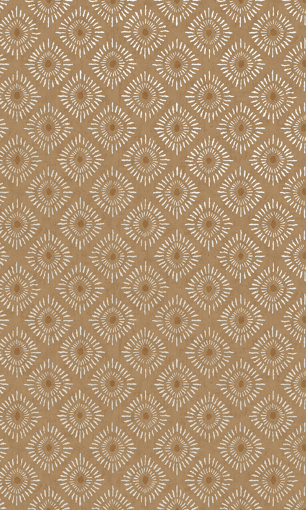 Orange Radial Sun Motif Wallpaper R9626