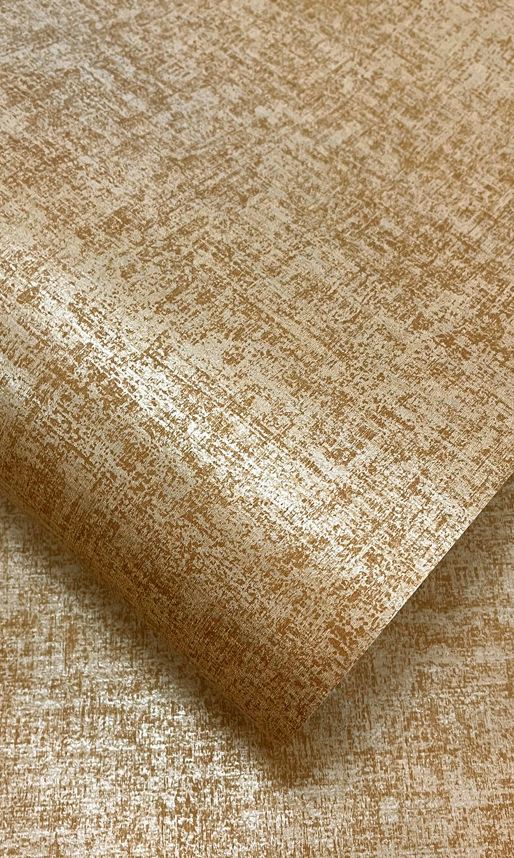 Copper Plain Luxurious Metallic Print Wallpaper R9628