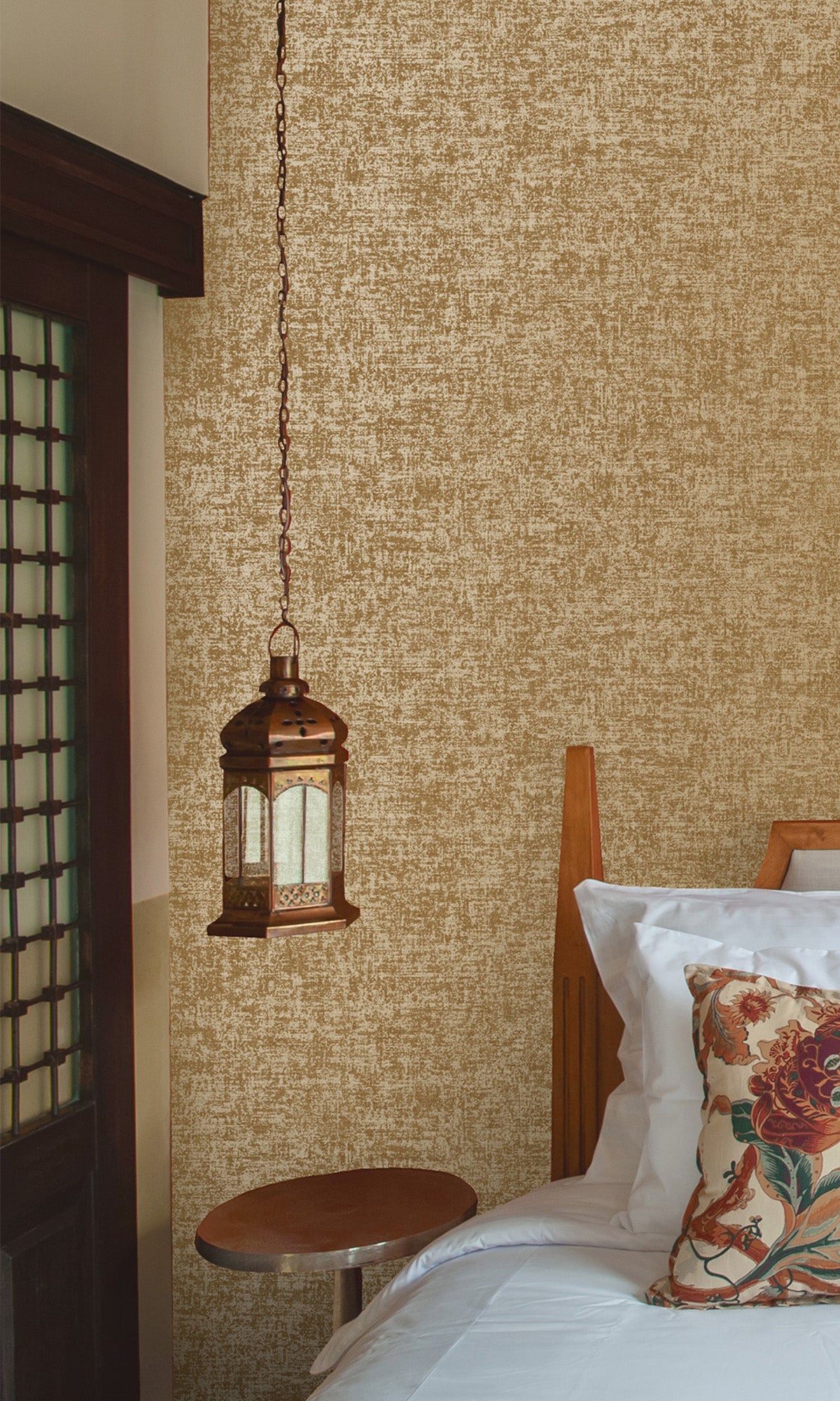 Copper Plain Luxurious Metallic Print Wallpaper R9628