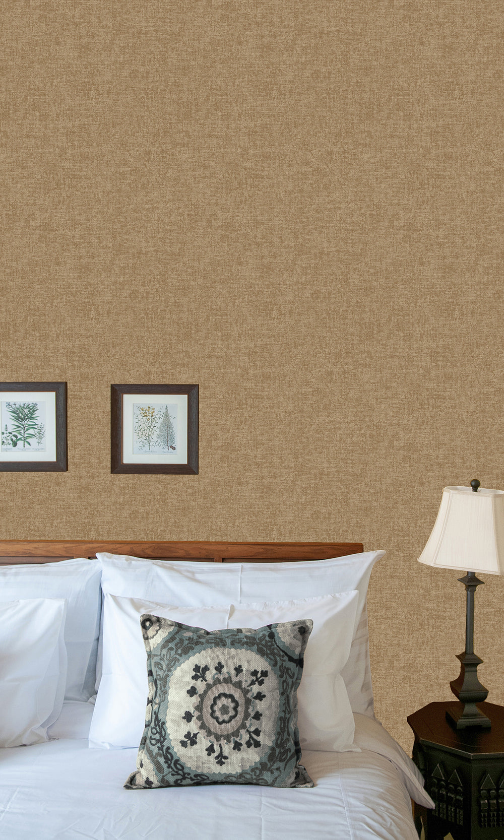 Copper Plain Luxurious Metallic Print Wallpaper R9628