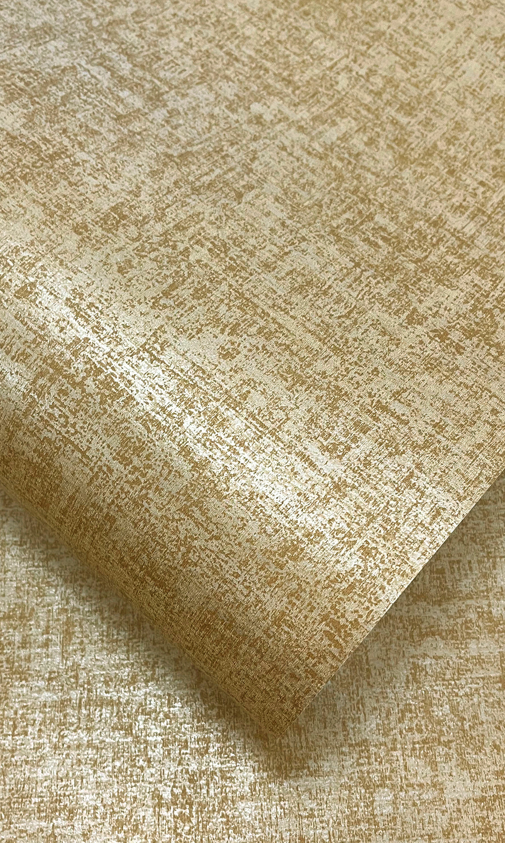Gold Plain Luxurious Metallic Print Wallpaper R9629
