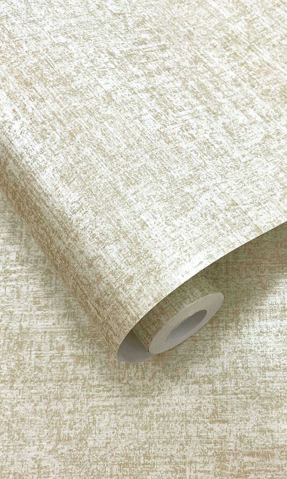Cream Plain Luxurious Metallic Print Wallpaper R9631