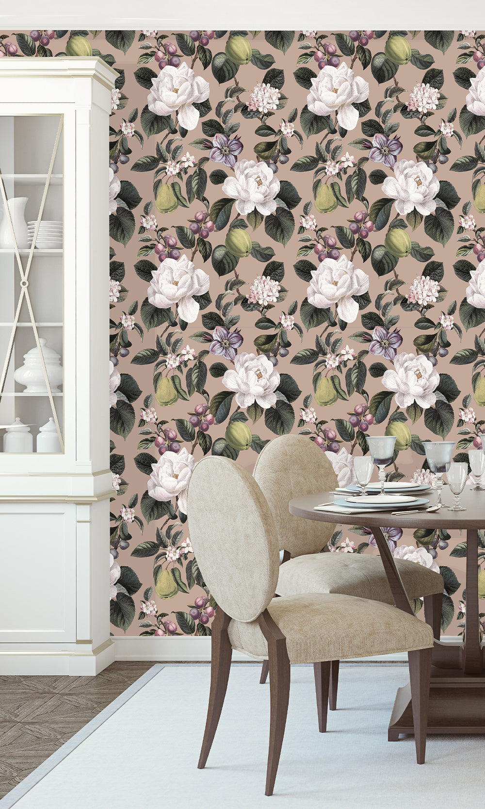 Plaster Pear & Blossom Elegance Wallpaper R9640