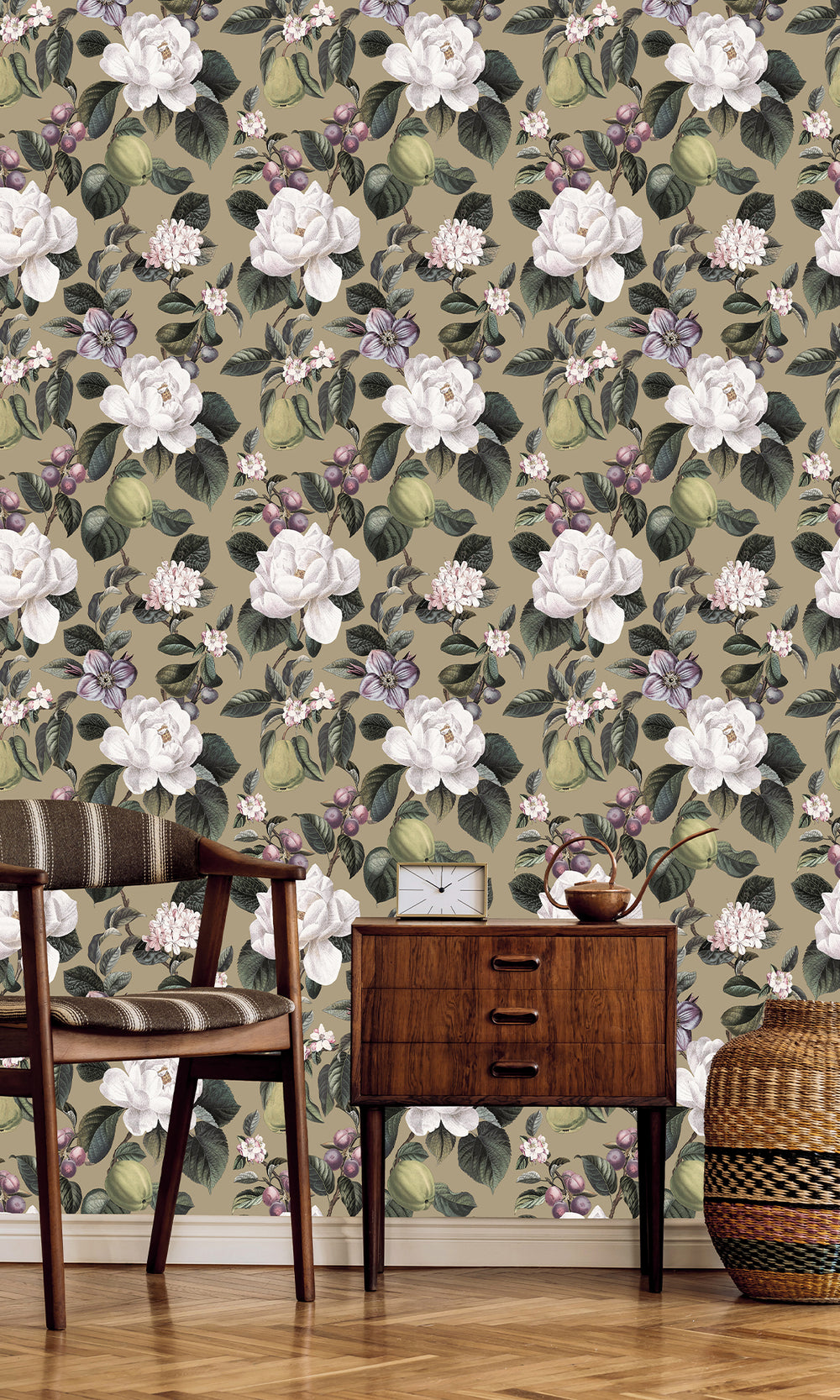 Gilver Pear & Blossom Elegance Wallpaper R9643