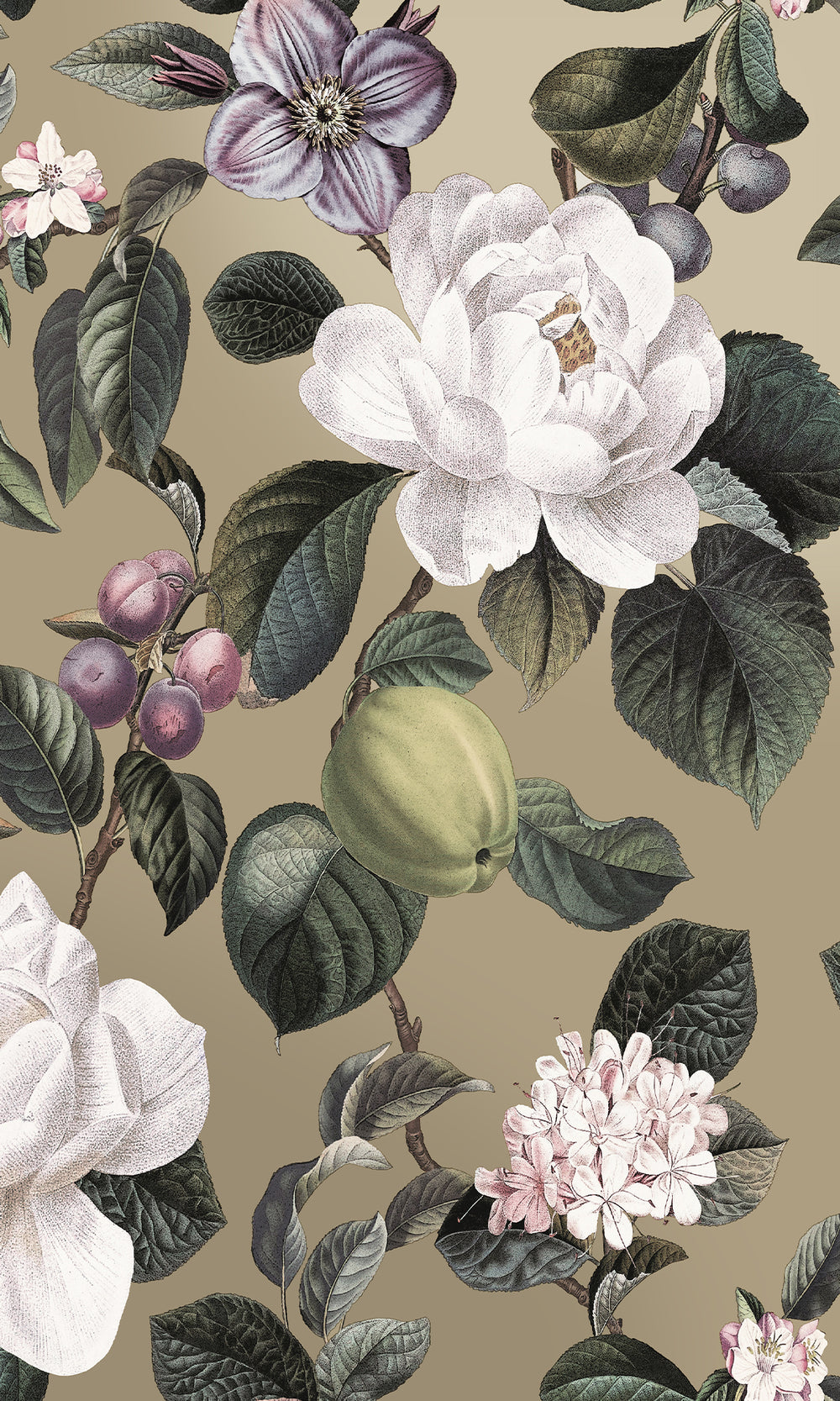 Gilver Pear & Blossom Elegance Wallpaper R9643