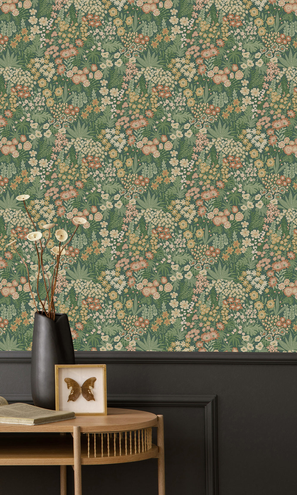 Emerald Green Bloomfield Ditsy Floral Wallpaper R9644
