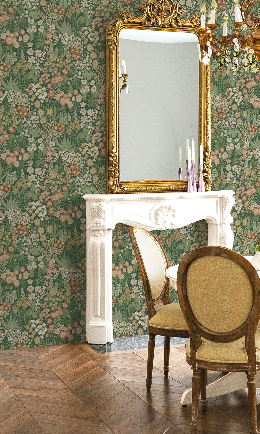 Emerald Green Bloomfield Ditsy Floral Wallpaper R9644