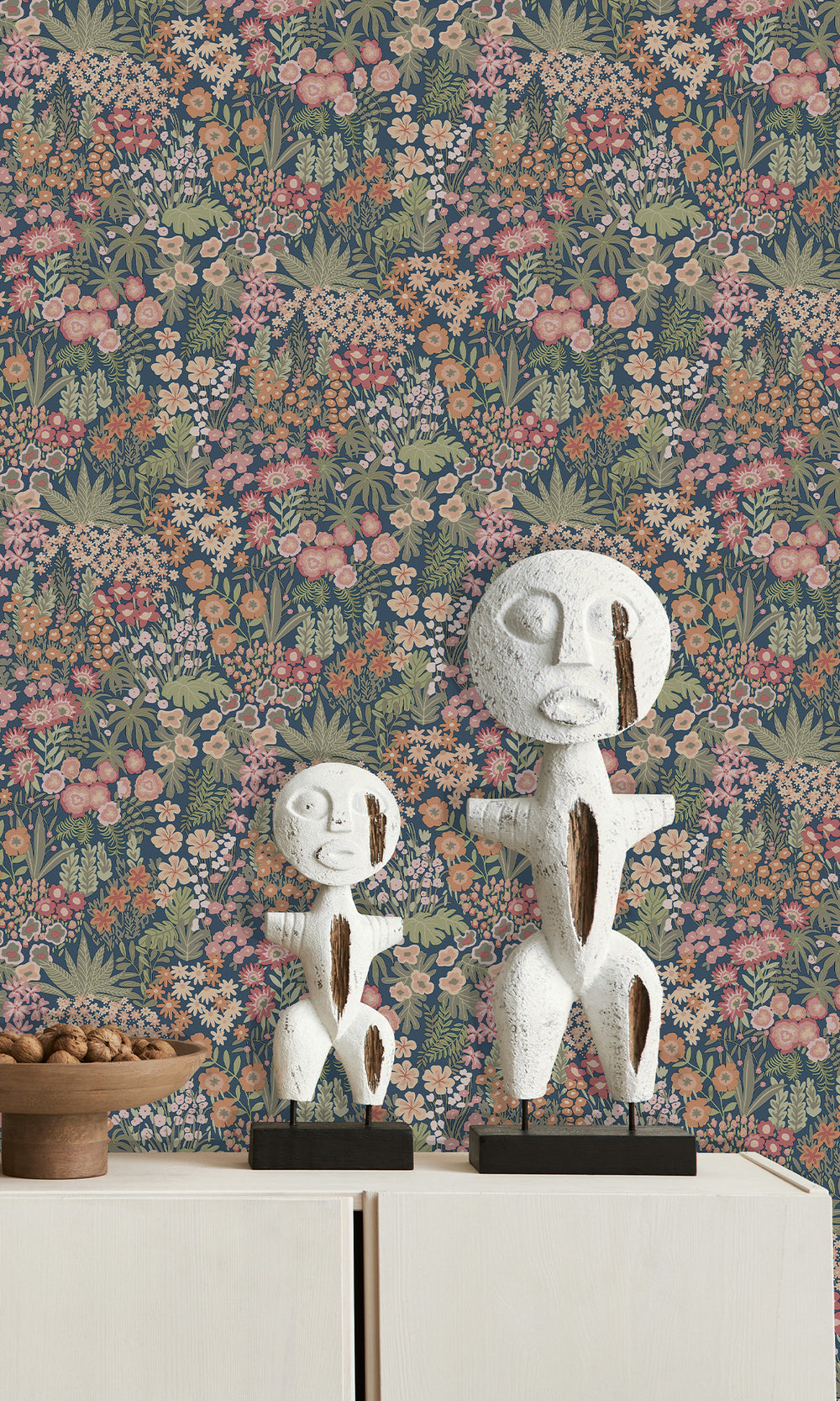 Navy Multi Bloomfield Ditsy Floral Wallpaper R9645