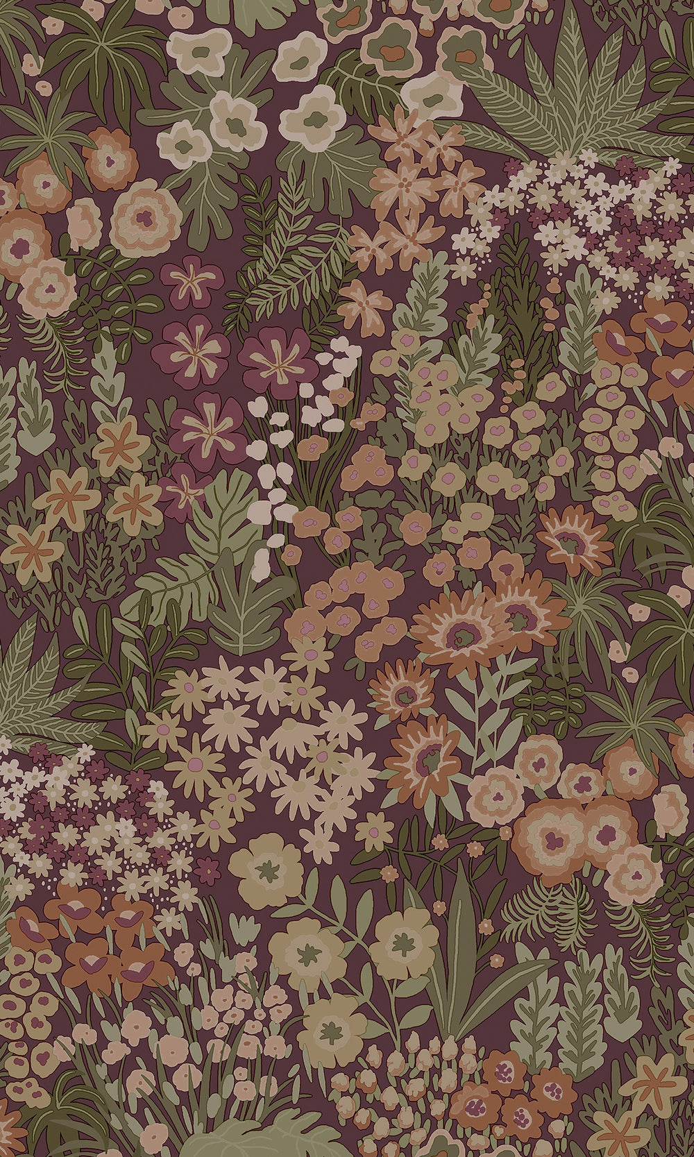 Mulberry Bloomfield Ditsy Floral Wallpaper R9646