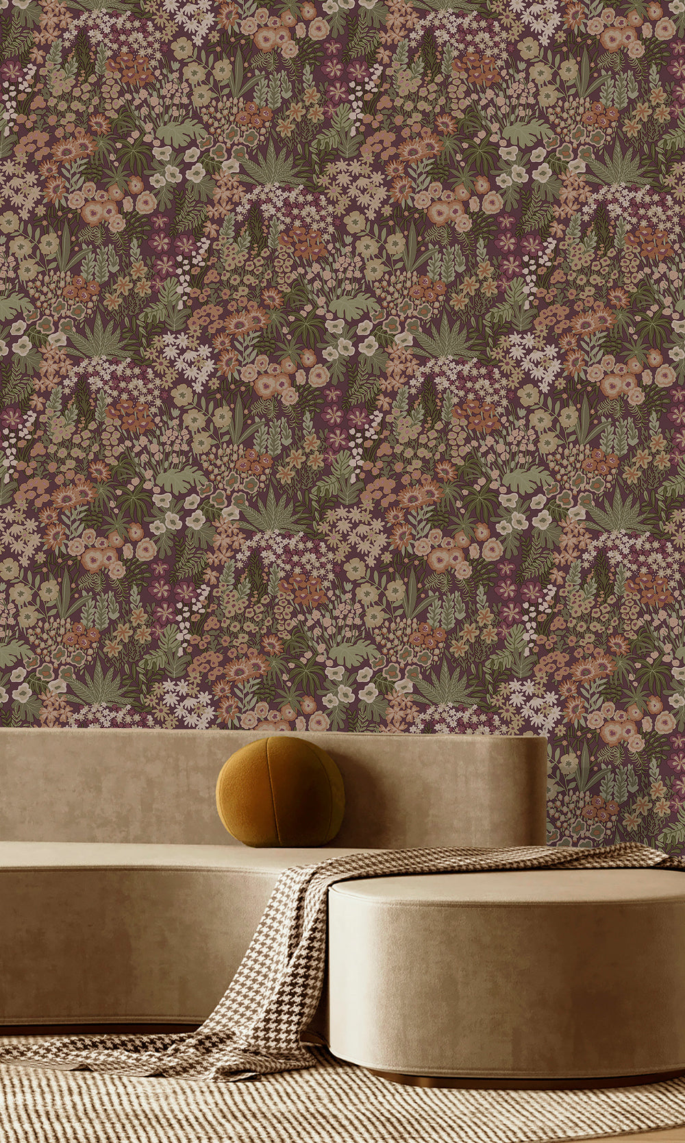Mulberry Bloomfield Ditsy Floral Wallpaper R9646