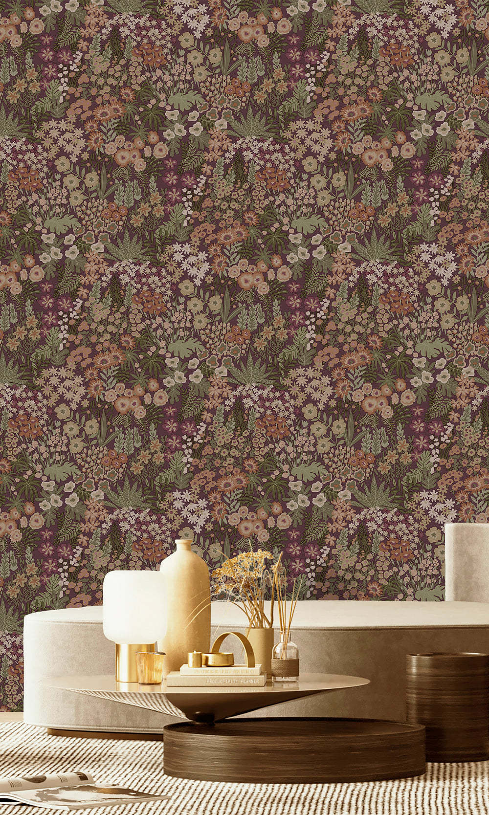 Mulberry Bloomfield Ditsy Floral Wallpaper R9646