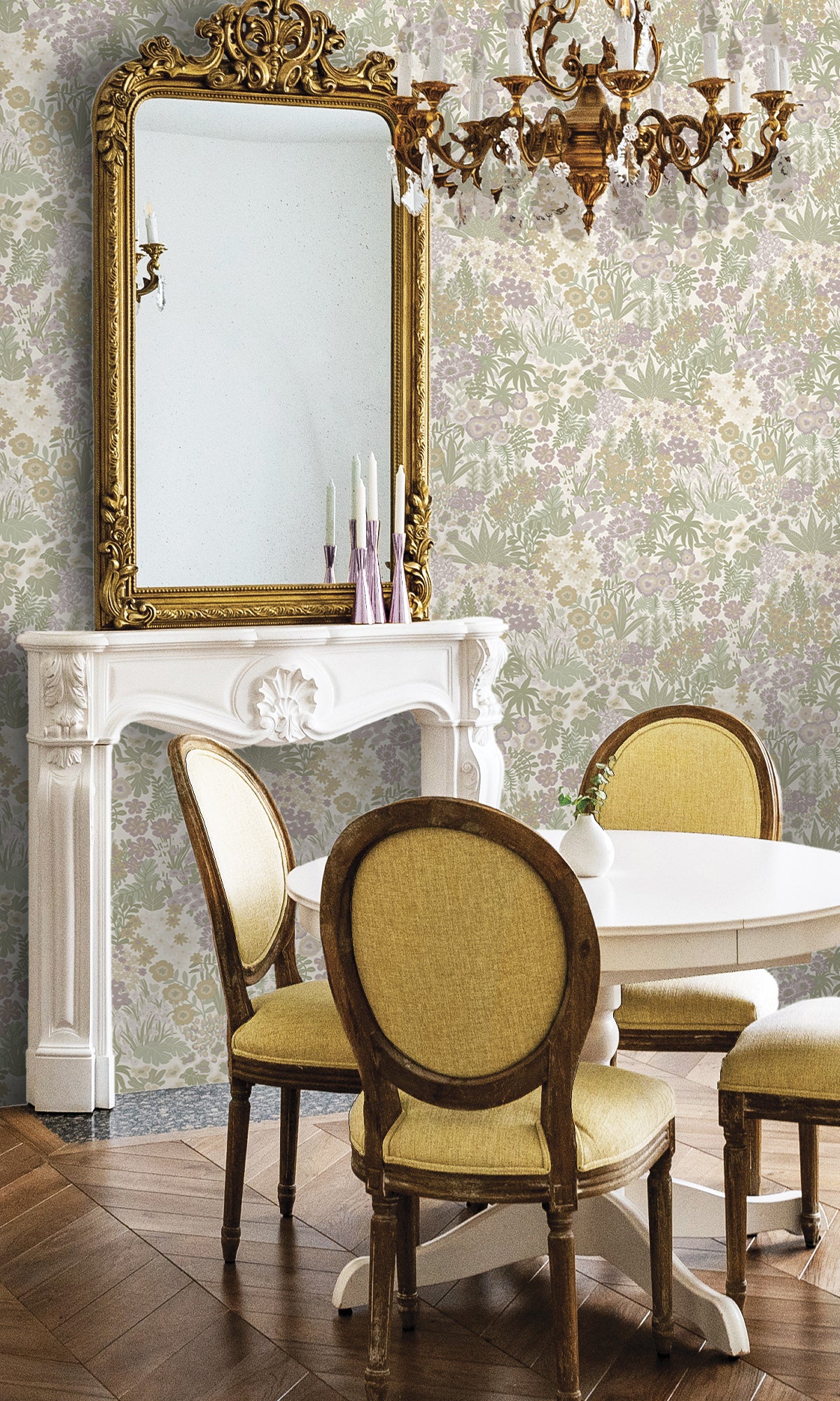 Cream Heather Bloomfield Ditsy Floral Wallpaper R9647