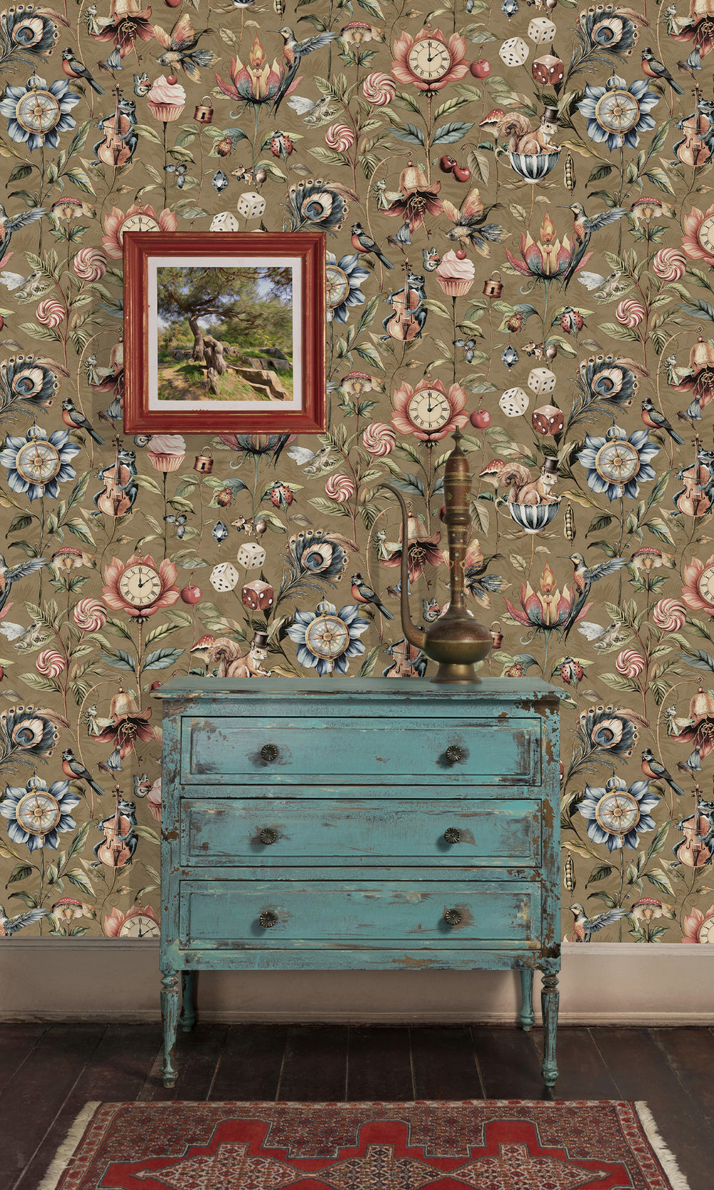 Gold Enchanted Wonderland Wallpaper R9652