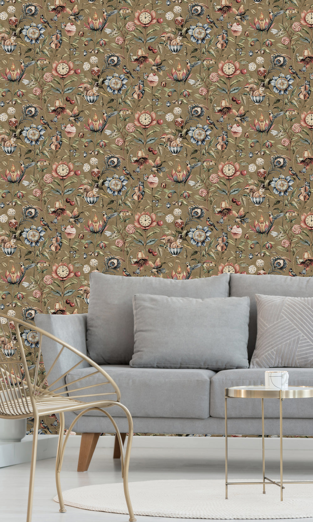 Gold Enchanted Wonderland Wallpaper R9652