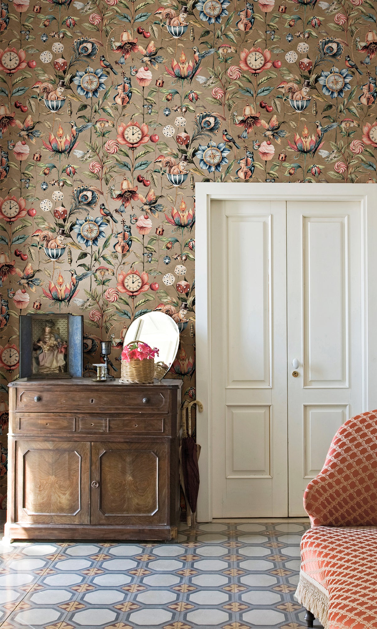Gold Enchanted Wonderland Wallpaper R9652 – Walls Republic US