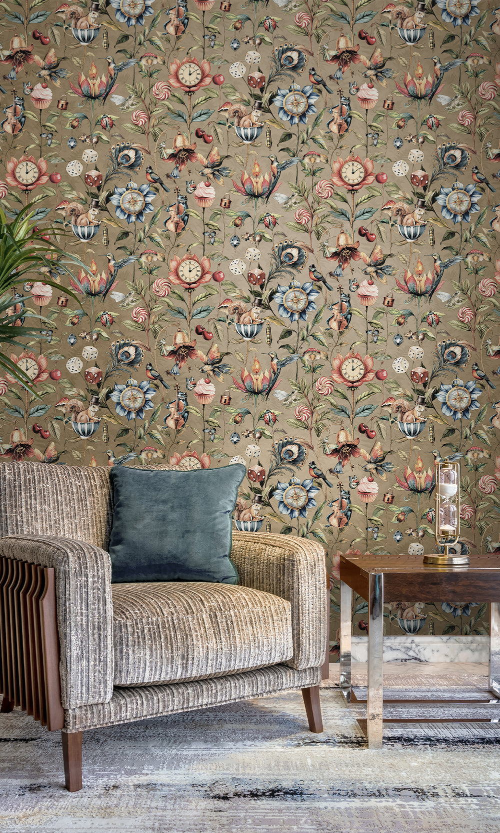 Gold Enchanted Wonderland Wallpaper R9652