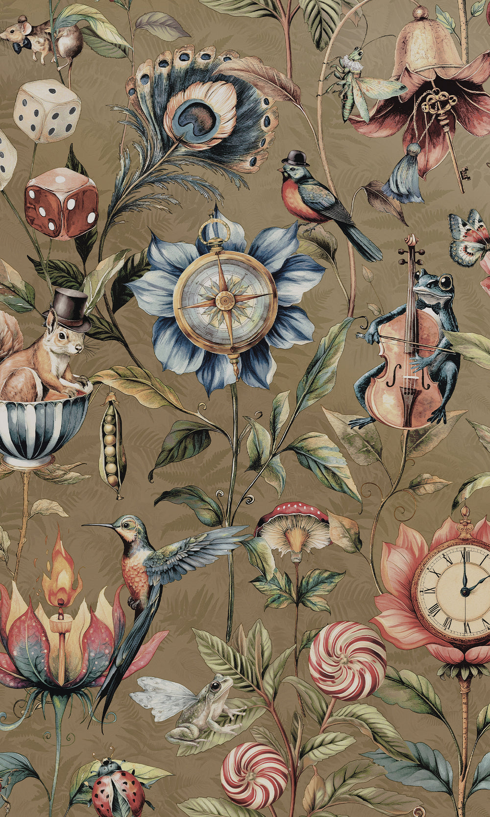 Gold Enchanted Wonderland Wallpaper R9652