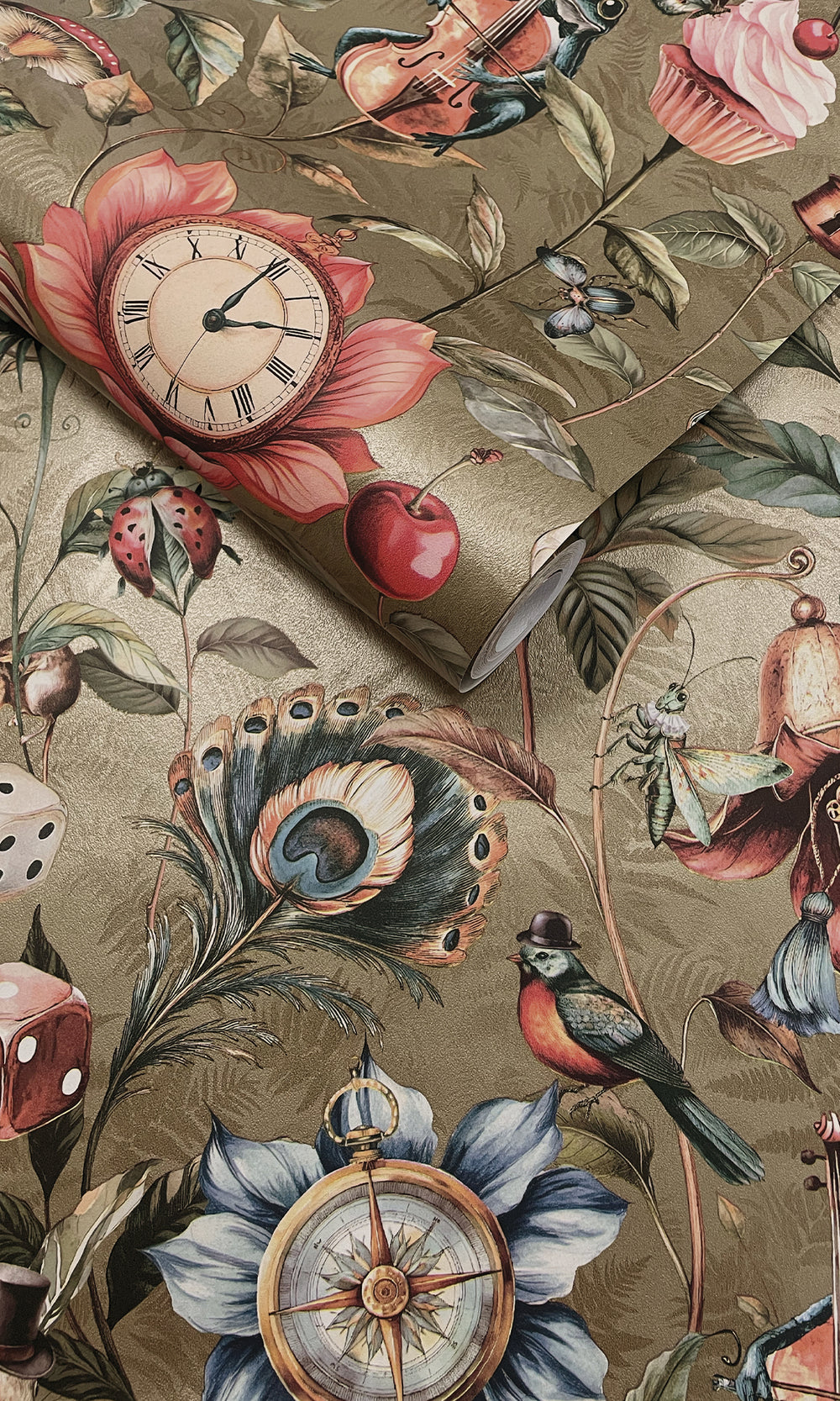 Gold Enchanted Wonderland Wallpaper R9652
