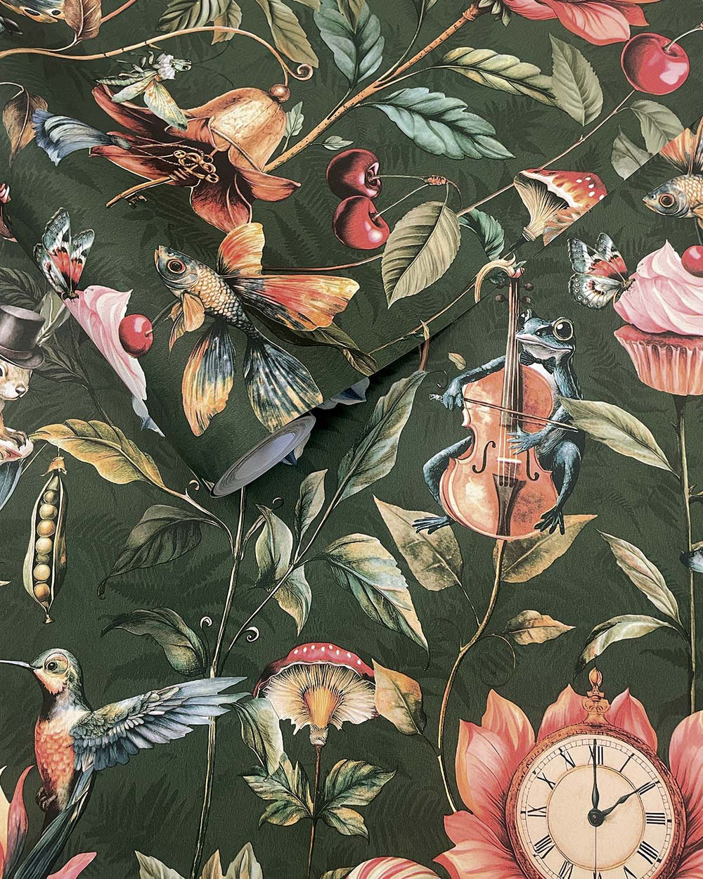 Green  Enchanted Wonderland Wallpaper R9653