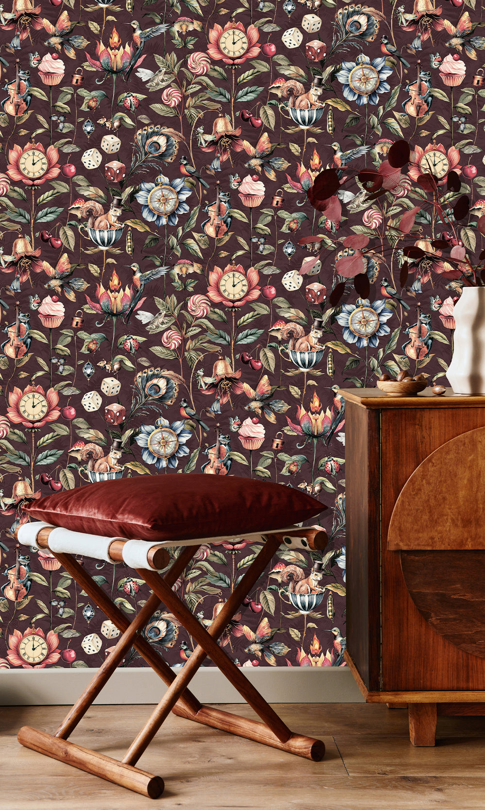 Mulberry Enchanted Wonderland Wallpaper R9654