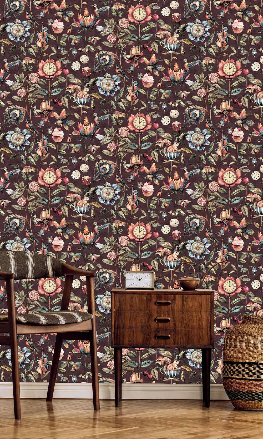 Mulberry Enchanted Wonderland Wallpaper R9654