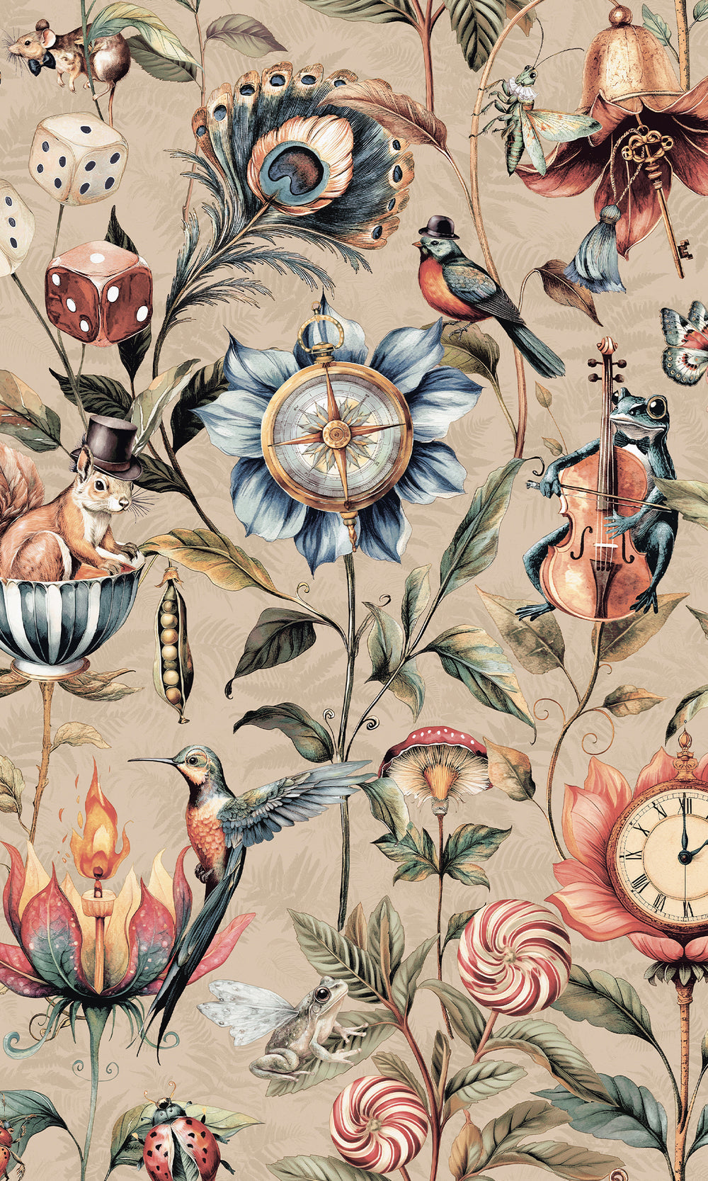 Plaster  Enchanted Wonderland Wallpaper R9655