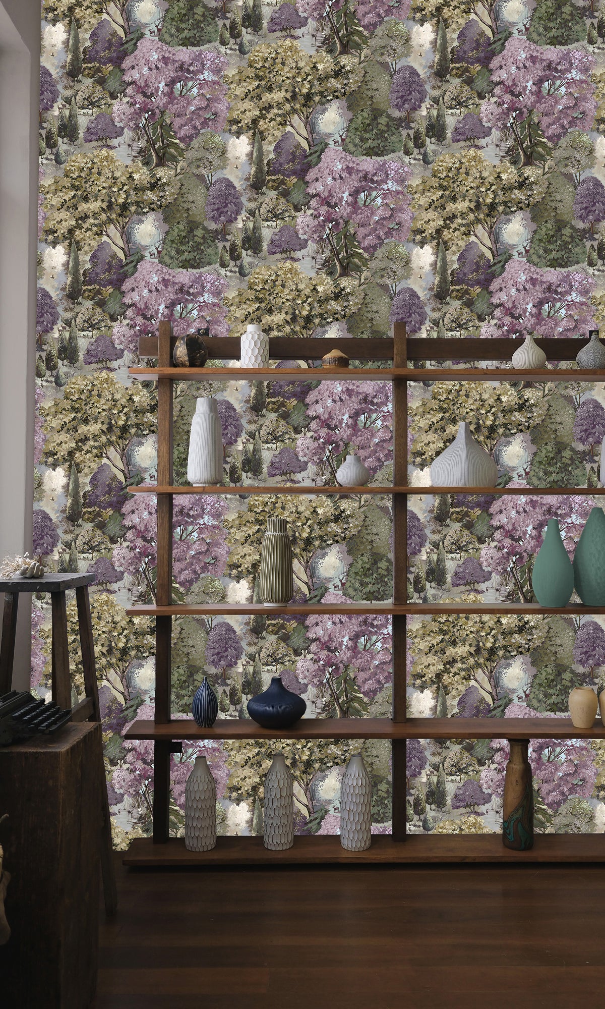 Mulberry Green Scenic Tapestry Wallpaper R9656 – Walls Republic US