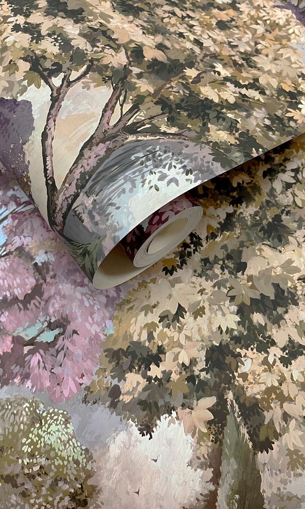 Mulberry Green Scenic Tapestry Wallpaper R9656