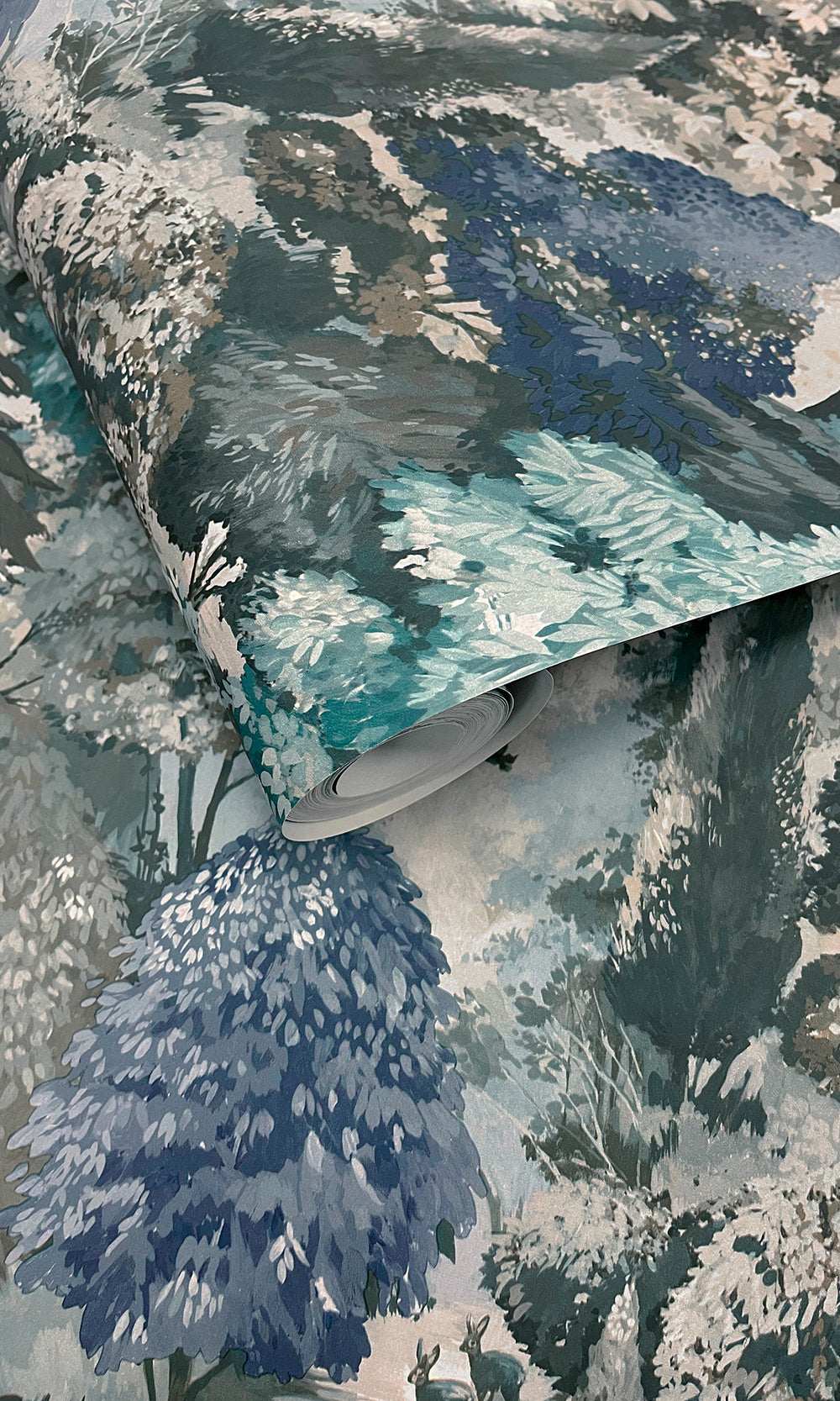 Teal Green  Scenic Tapestry Wallpaper R9658