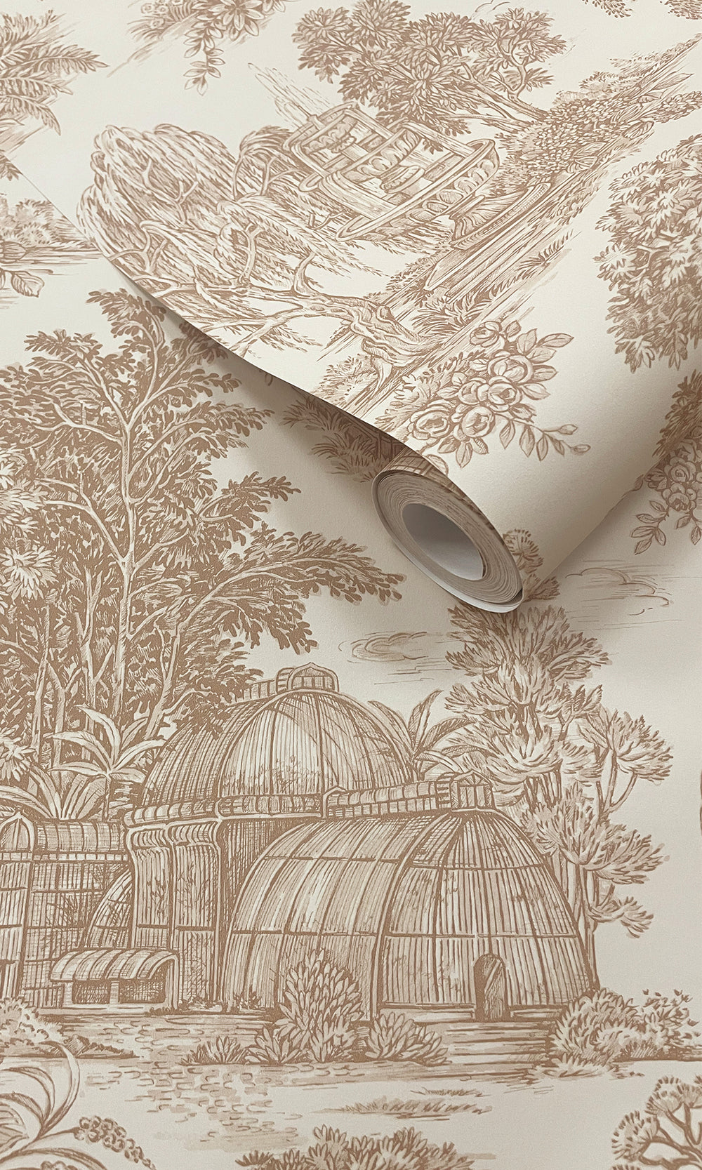 Rust Timeless Garden Toile Wallpaper R9665